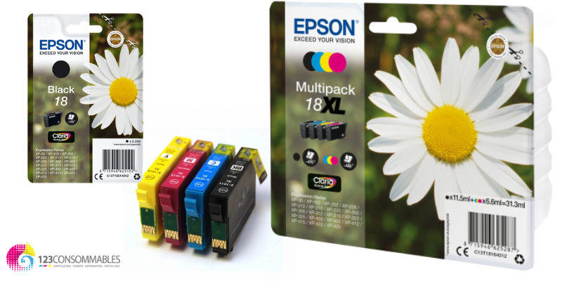 CARTOUCHES JET D'ENCRE POUR EPSON